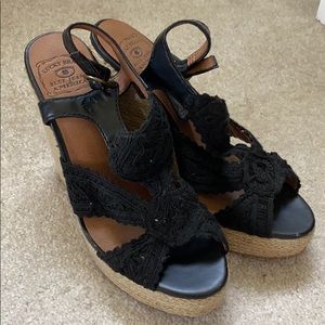 Lucky brand black wedges